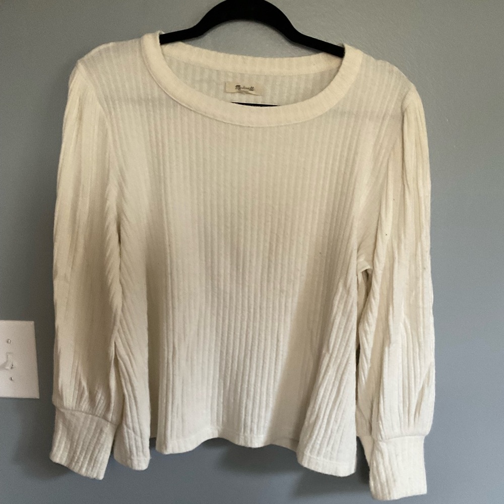 GUC Madewell cream pullover